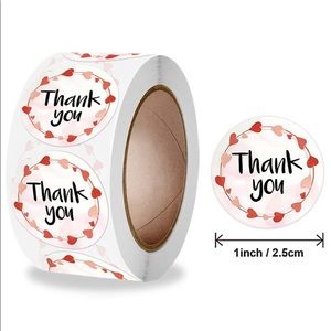 500 pcs "Thank You" Stickers